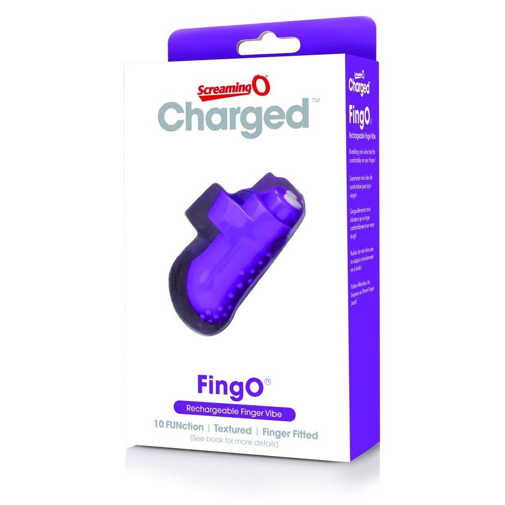 Wibrator na palec - The Screaming O Charged FingO Finger Vibe Purple
